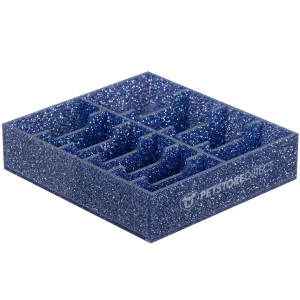 Wide 10 Blades Holder Sparkle Indigo by PetStore.Direct