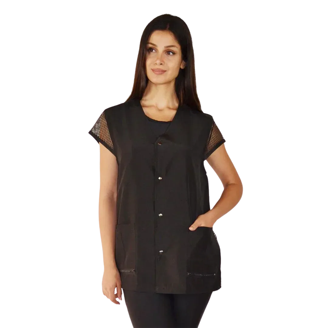Mesh Back Black Grooming Jacket by Ladybird Line
