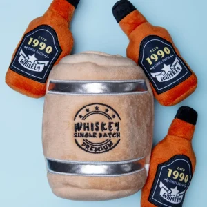 Whiskey Barrel Interactive Dog Toy