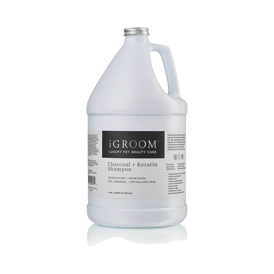 Charcoal and Keratin Shampoo Gallon by iGroom