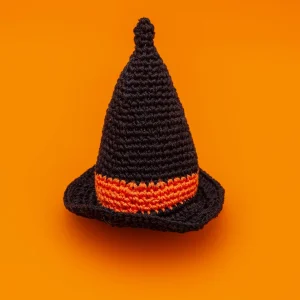 Wendel the Witch Hat Cotton Knit Dog Toy