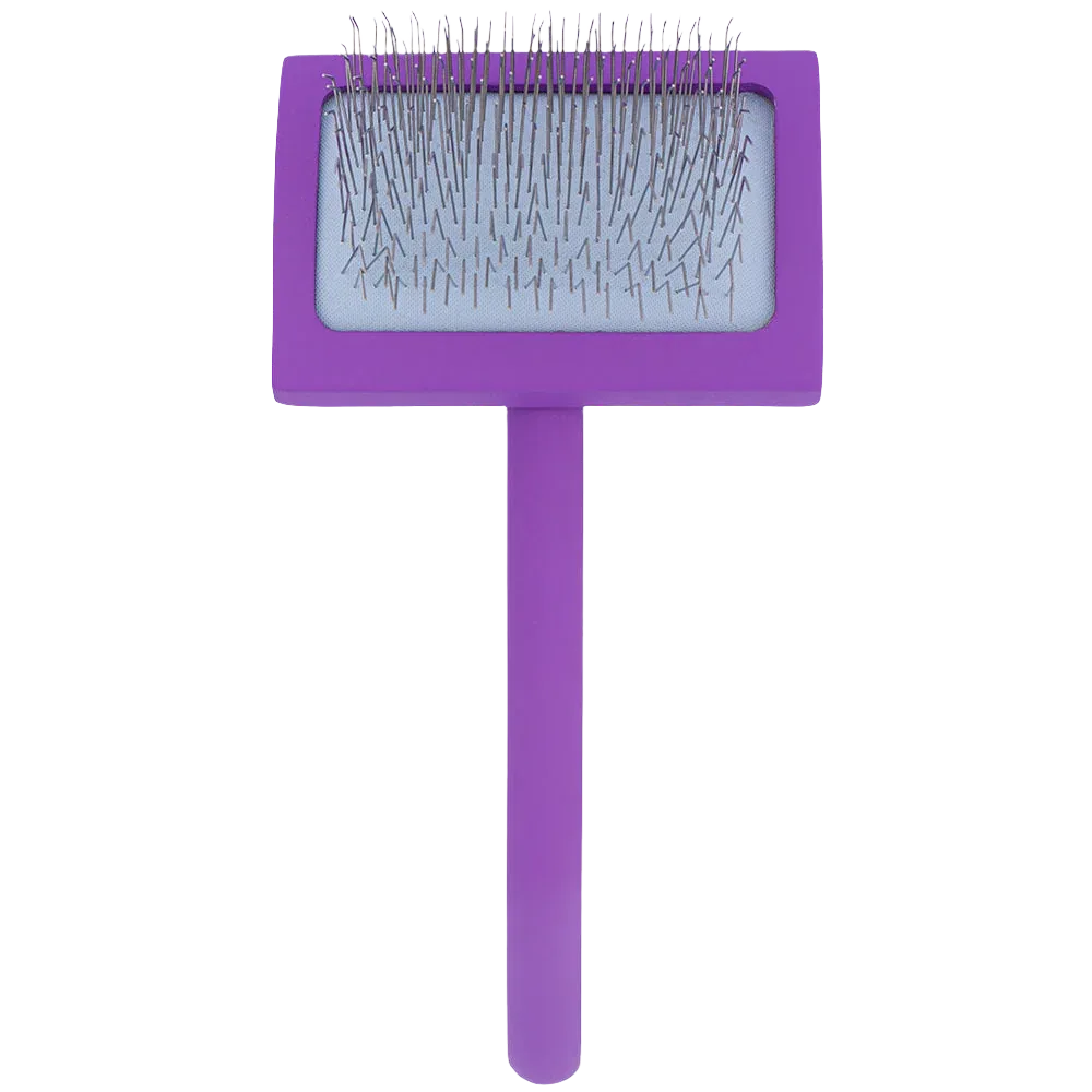 Medium Curved Purple Dematting Brush by PetStore.Direct - Image 2