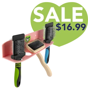 Hanging Brush Holder Pink by PetStore.Direct