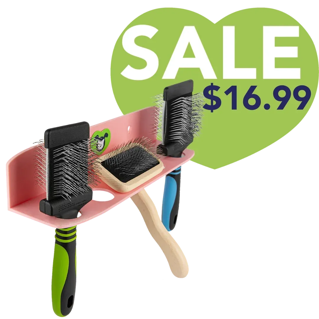 Hanging Brush Holder Pink by PetStore.Direct