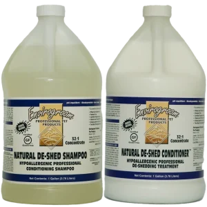 Natural De-shed Shampoo and Conditioner Gallon Bundle by Envirogroom