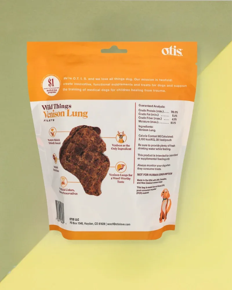 Wild Things Venison Lung Filets Dog Treat - Image 2