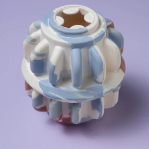 Geometric Rubber Dog Toy
