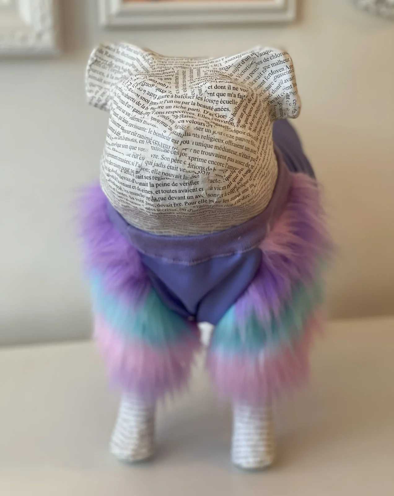 Bubblegum Faux-Fur Pullover Top <> - Image 2