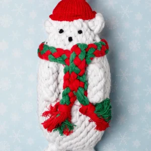 Polar Bear Rope Dog Toy