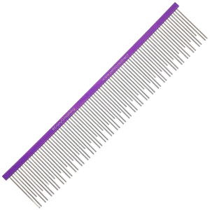 9″ Large Double Coat Deshedding Comb Purple by Petstore.Direct