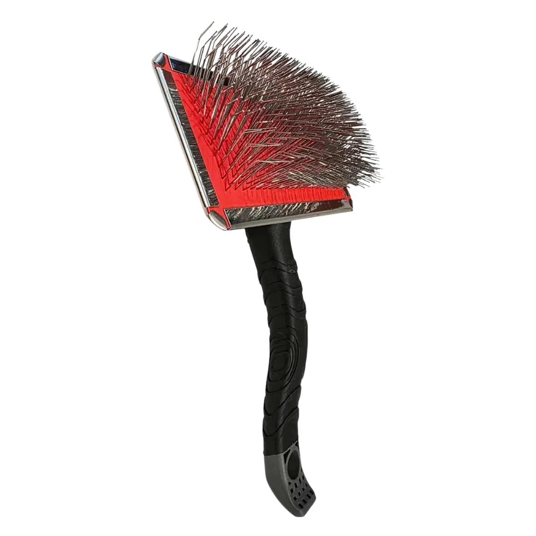Large Metal Slicker Brush Black by Zolitta