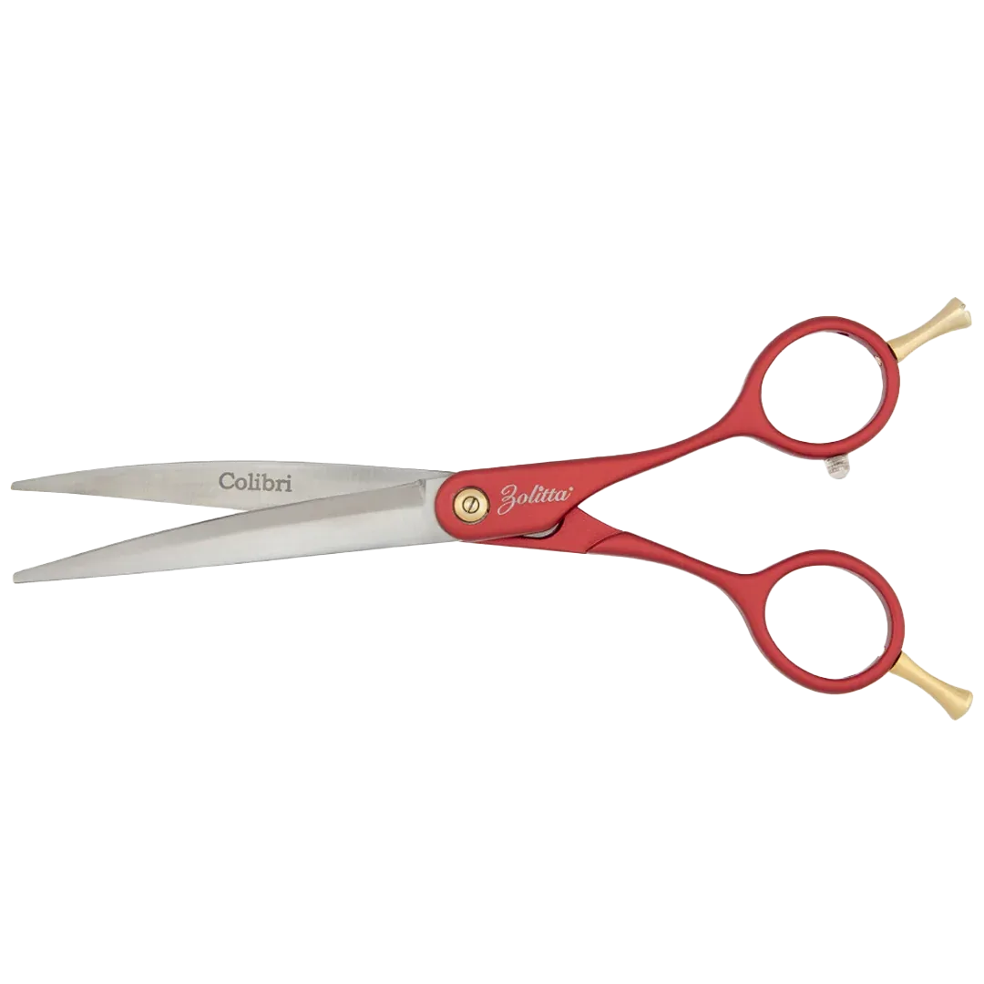Colibri Super Curved Scissors Ruby Red 6.5 by Zolitta