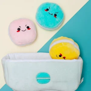 Pooch Macarons Squeaky Plush Dog Toy
