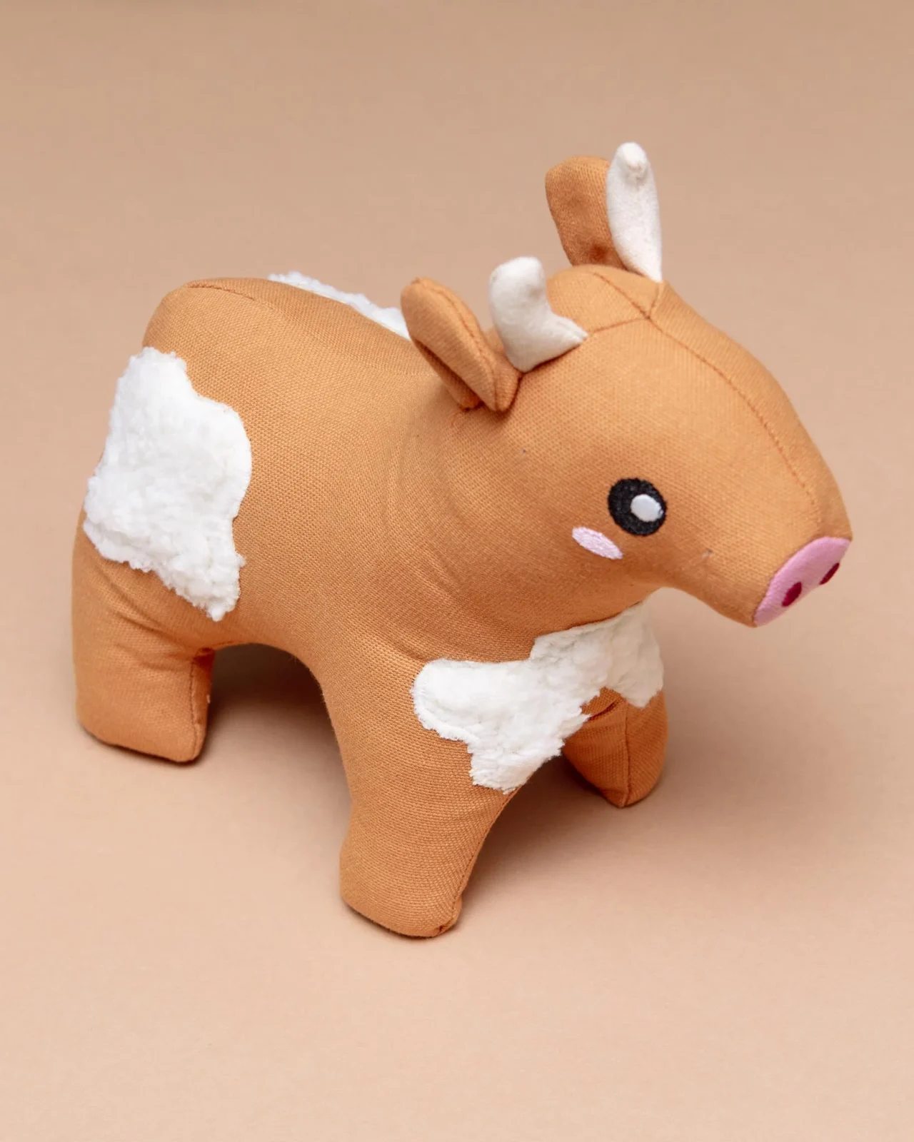 Cotton Cuddler Cow Squeaky Plush Dog Toy (FINAL SALE) - Image 2