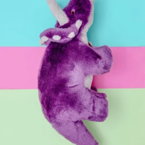 Charlie Triceratops Squeaky Plush Dog Toy