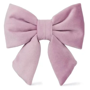 Lilac Velvet Lady Dog Bow