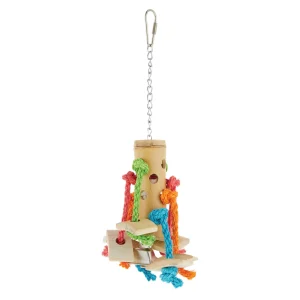 All Living Things® Bamboo Spider Bird Toy - Preening Toy for Medium Pet Birds