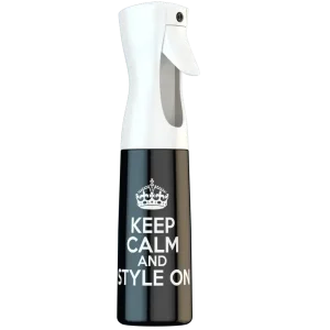 Continuous Spray Bottle Keep Calm Black