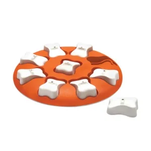 Dog Smart Interactive Treat Puzzle Dog Toy, Orange
