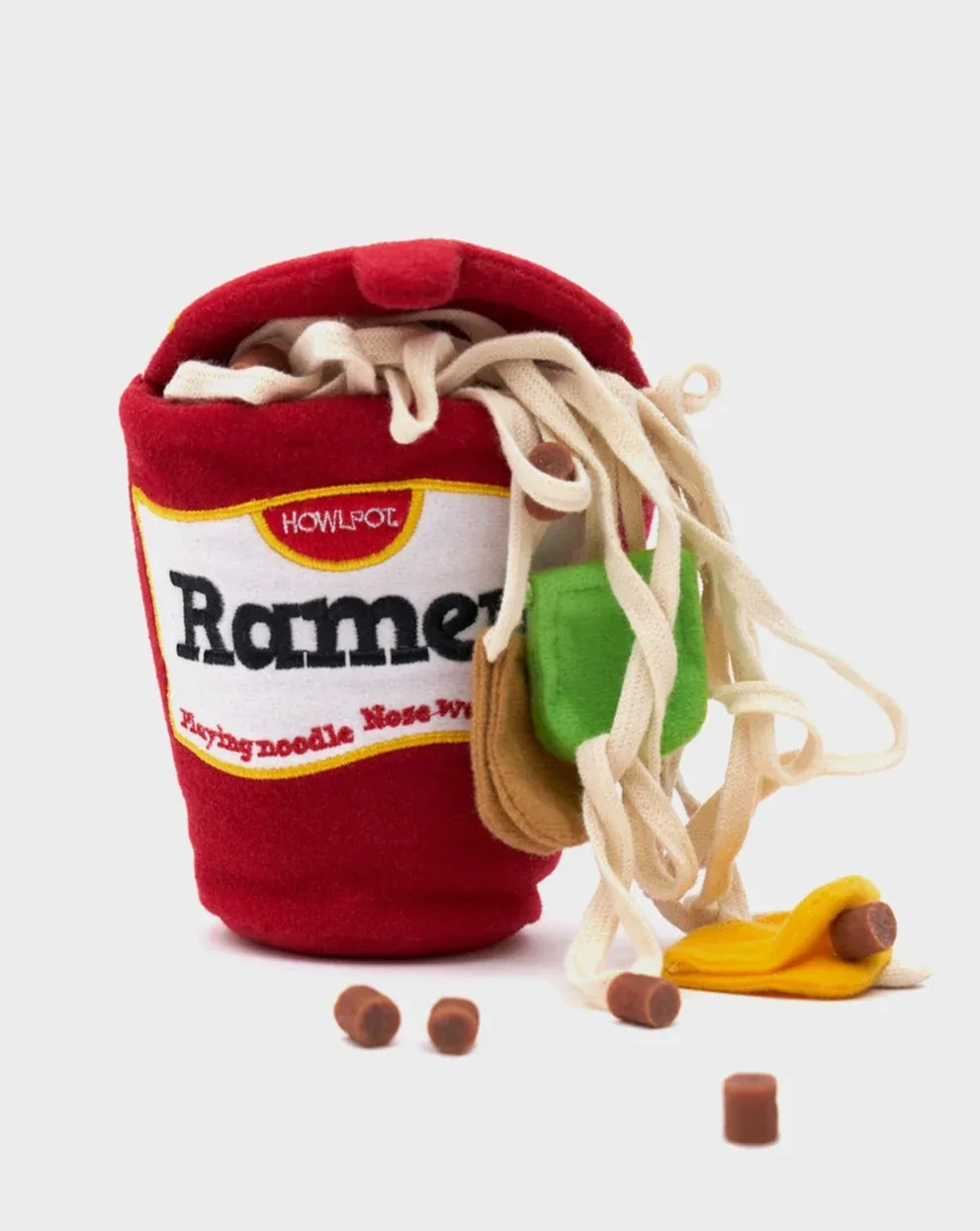 Ramen Noodle Nosework Dog Toy