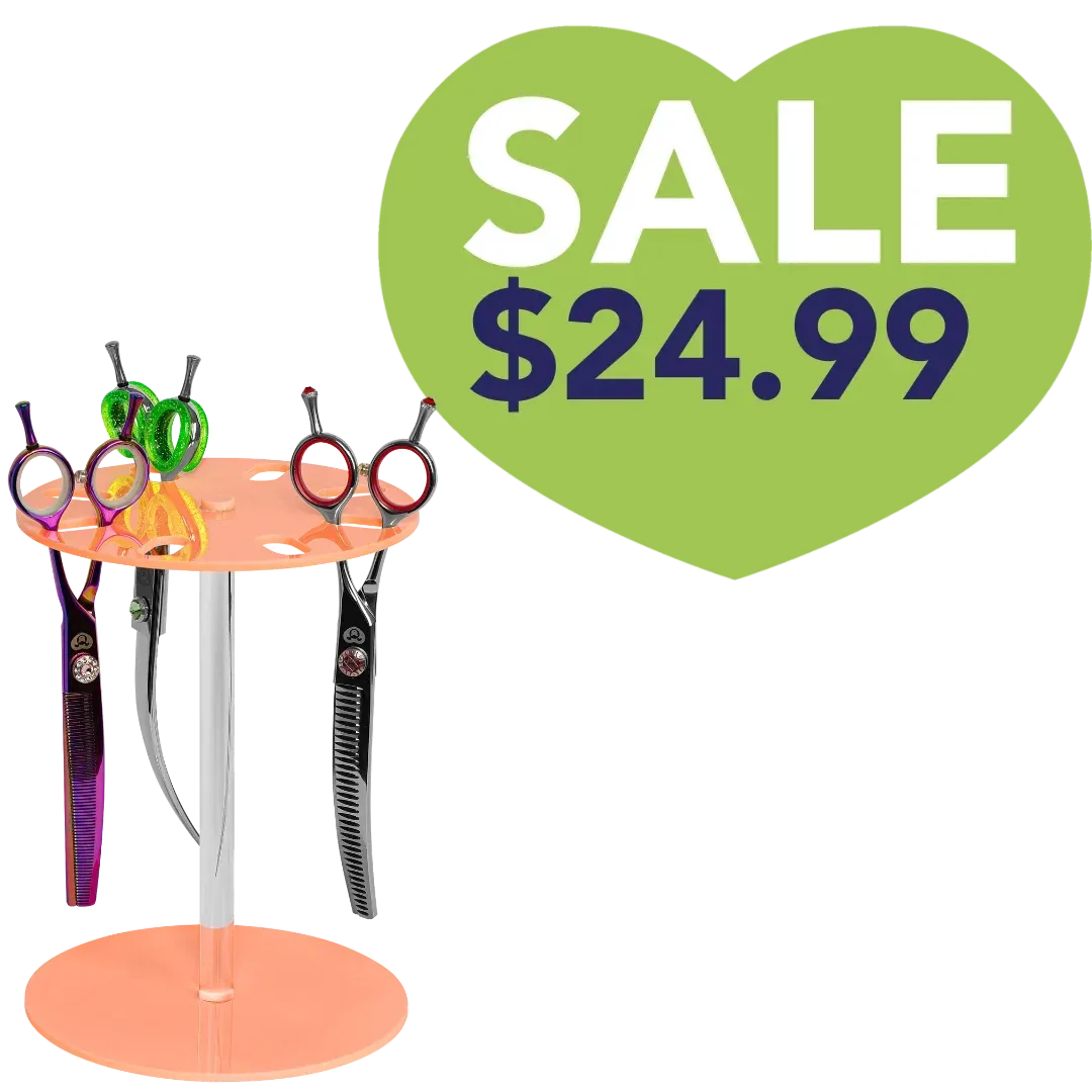 8 Scissor Tabletop Holder Orange by PetStore.Direct