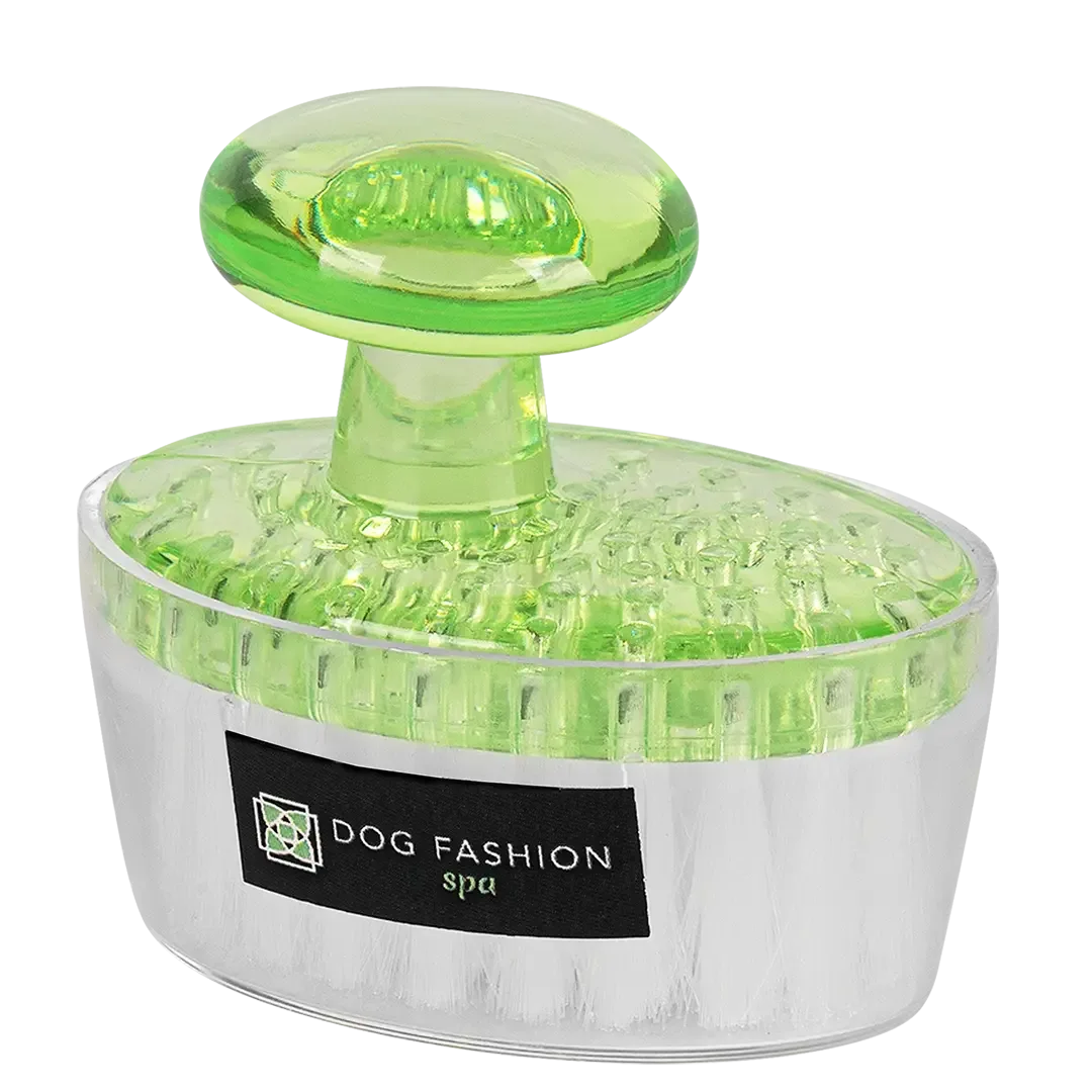Green Face and Paw Brush by Dog Fashion Spa