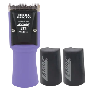 Mini Micro Cordless 2 Speed Clipper Purple with Two Batteries by Laube
