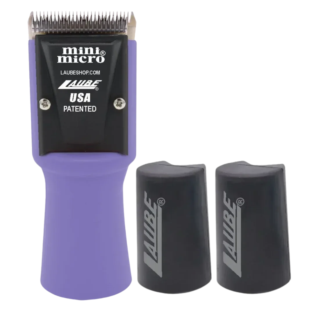 Mini Micro Cordless 2 Speed Clipper Purple with Two Batteries by Laube
