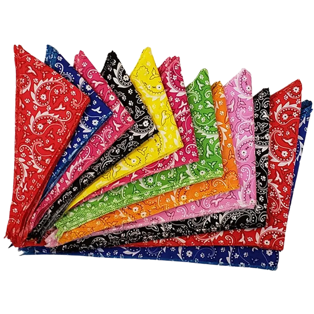 Paisley Bandanas - 60 Assorted Sizes and Patterns by Bandanas Unlimited - Image 2