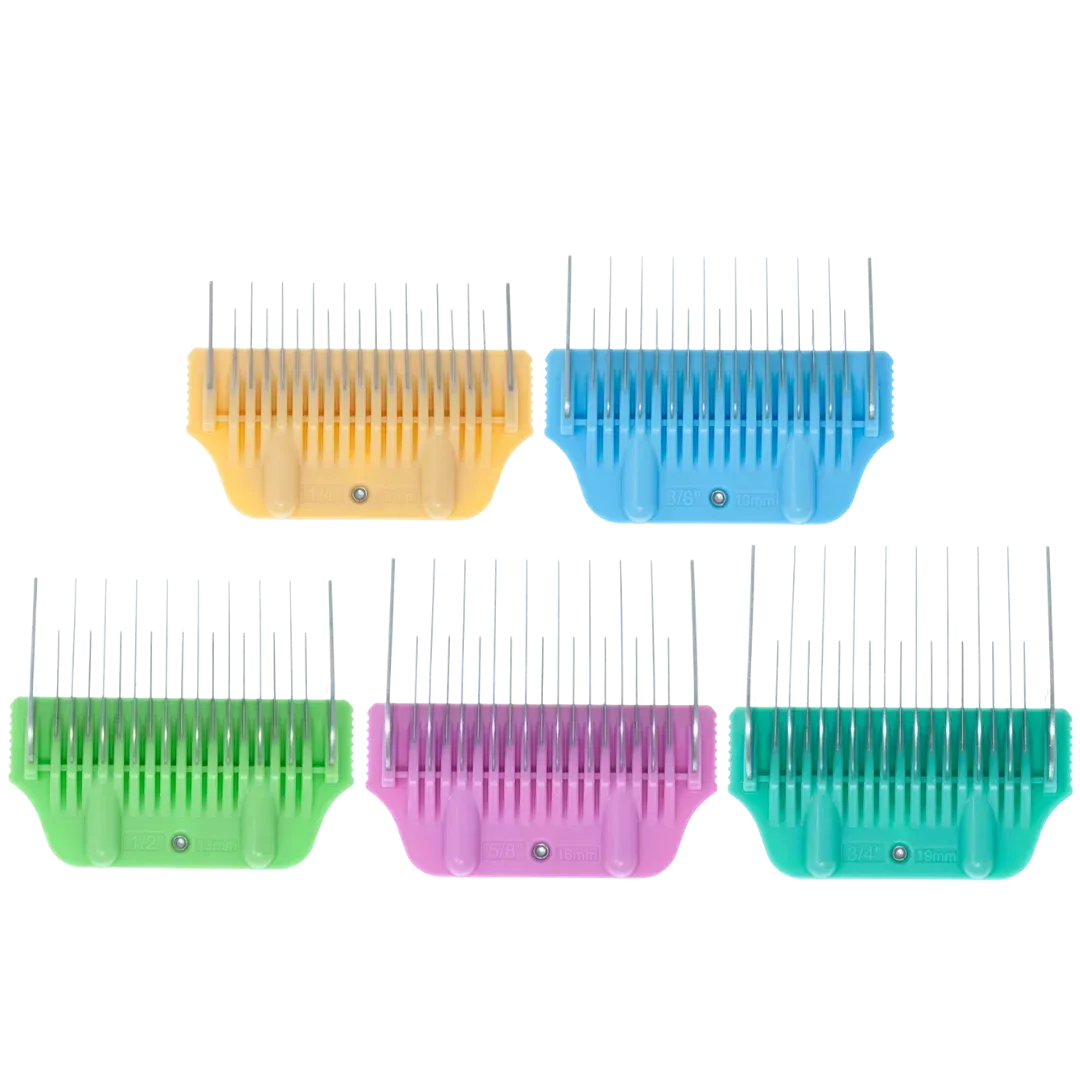 5pc Wide Glide Skip Tooth Comb Attachment Bundle by PetStore.Direct - Image 2