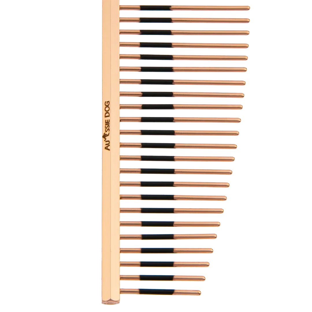 7.5" Halfmoon 50/50 Ionic Strip Comb by Aussie Dog - Image 2