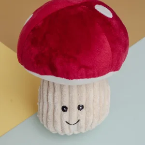 Mushroom Squeaky Plush Dog Toy