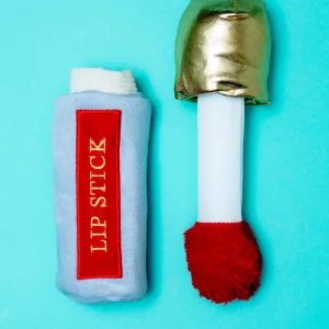 Lipstick Crinkle Plush Interactive Dog Toy