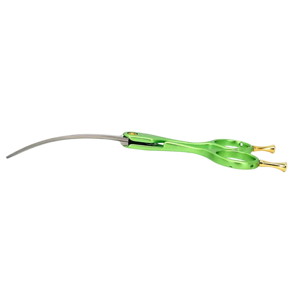 Colibri Super Curved Scissors Lime Green 6.5" by Zolitta - Image 2
