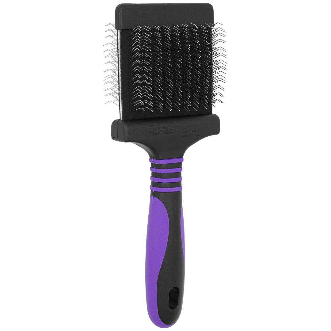 Deshedding Medium Firm Purple Slicker Brush by Dog Fashion Spa
