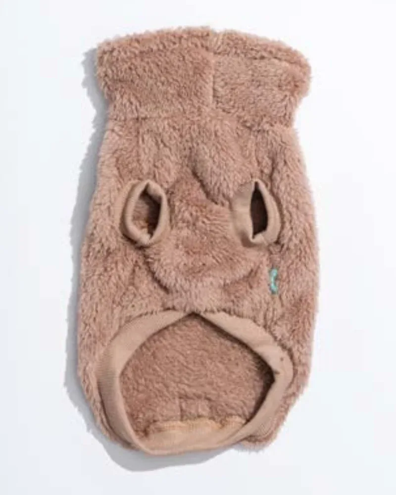 Turtle Teddy Dog Fleece in Chai - Image 2