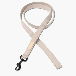 Soft Fabric Dog Leash (with Traffic Loop) in Sandstone, Myrtle Green or Soft Blush