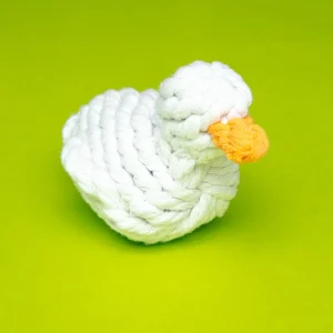 Agnes the Duck Squeaker Rope Dog Toy