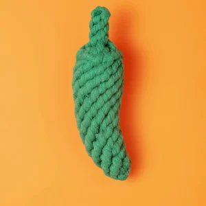 Handmade Jalapeno Rope Dog Toy