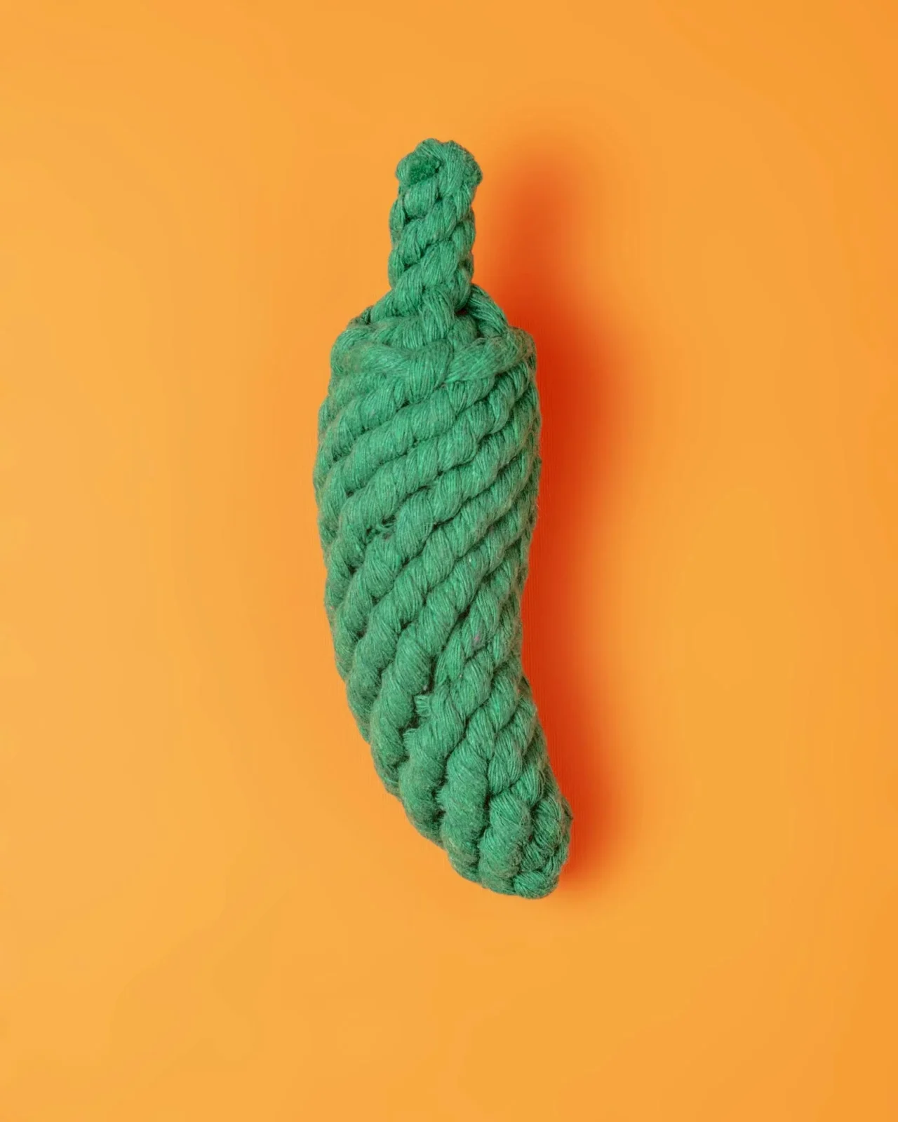 Handmade Jalapeno Rope Dog Toy