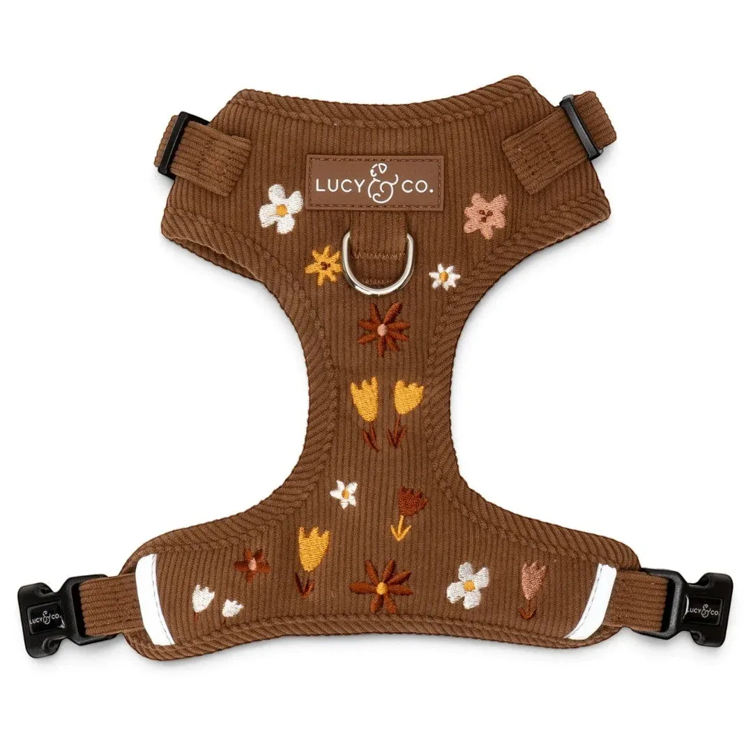 Chocolate Meadows Corduroy No-Pull Harness