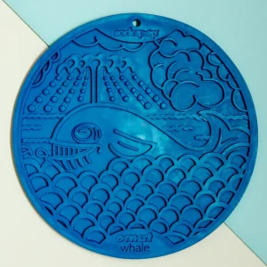 Whale Dog Lick Mat With Suction Cups (Made in the USA) (FINAL SALE)