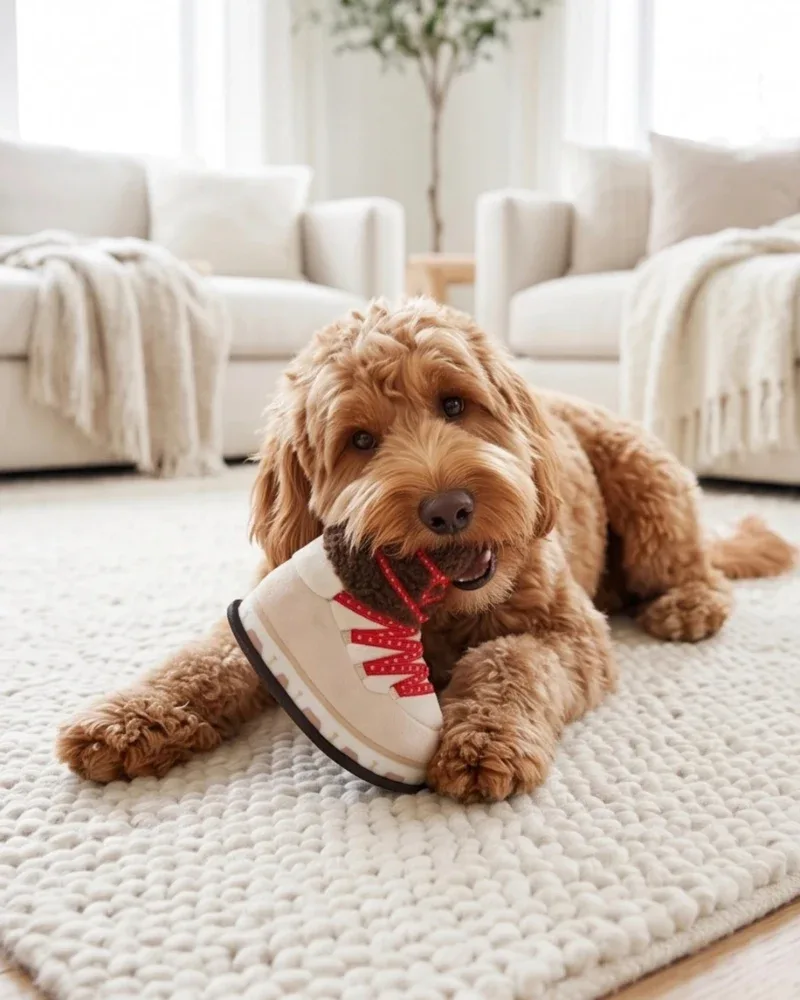 Apres Ski Boot Squeaky Plush Dog Toy - Image 2