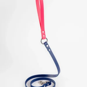 City Leash in Neon Pink & Navy (4 or 6 Foot) (Made in the USA) (FINAL SALE)