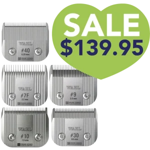 #40, #30, #10, #9 and #7 Prime Series Blade Set by Wahl