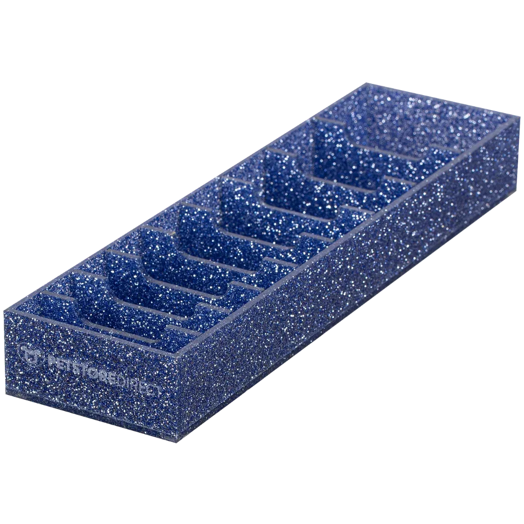 Wide 9 Blades Holder Sparkle Indigo by PetStore.Direct - Image 2