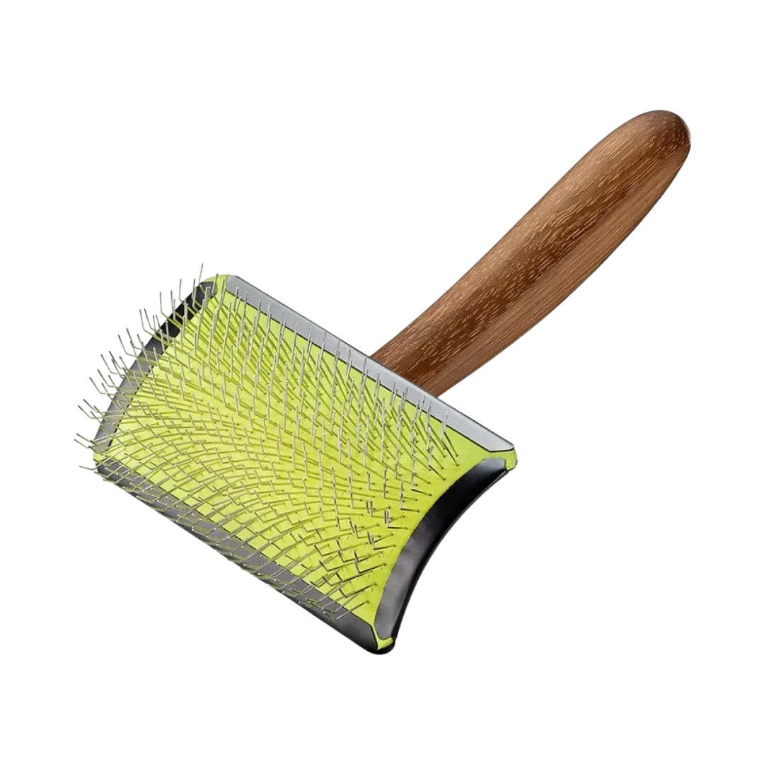 Maya Curved Slicker Brush Short Pin Medium by Artero - Image 2