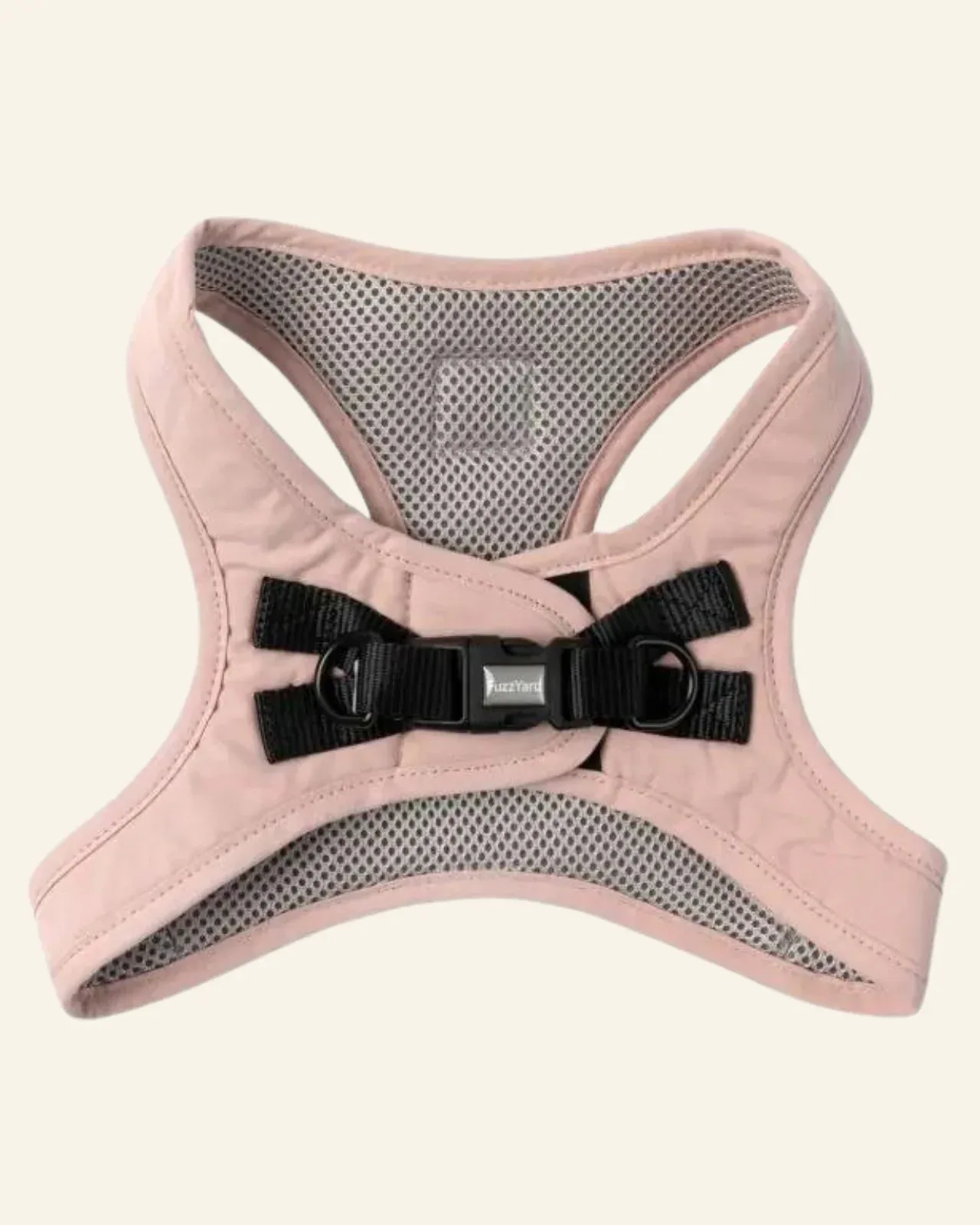 Soft Fabric Step-In Dog Harness in Blush - Image 2