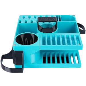 Mini Cube Tool Caddy Cyan by Vanity Fur