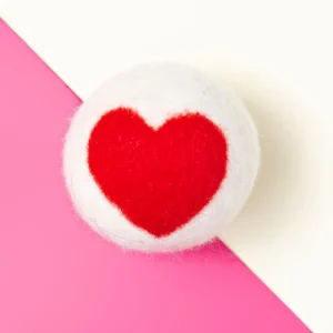 Wool Ball Toy with Heart